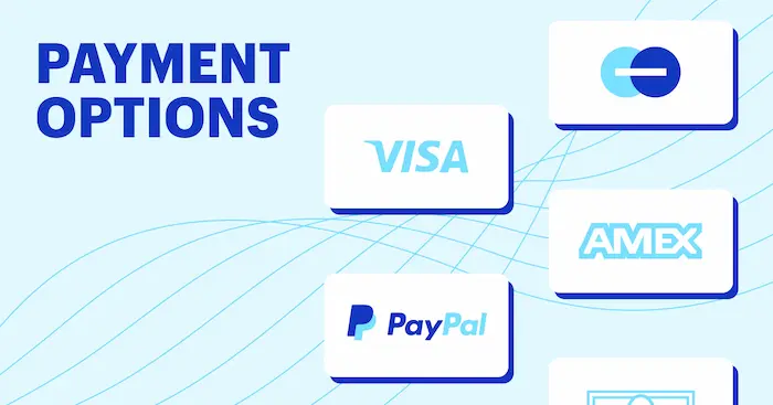 Diverse payment methods